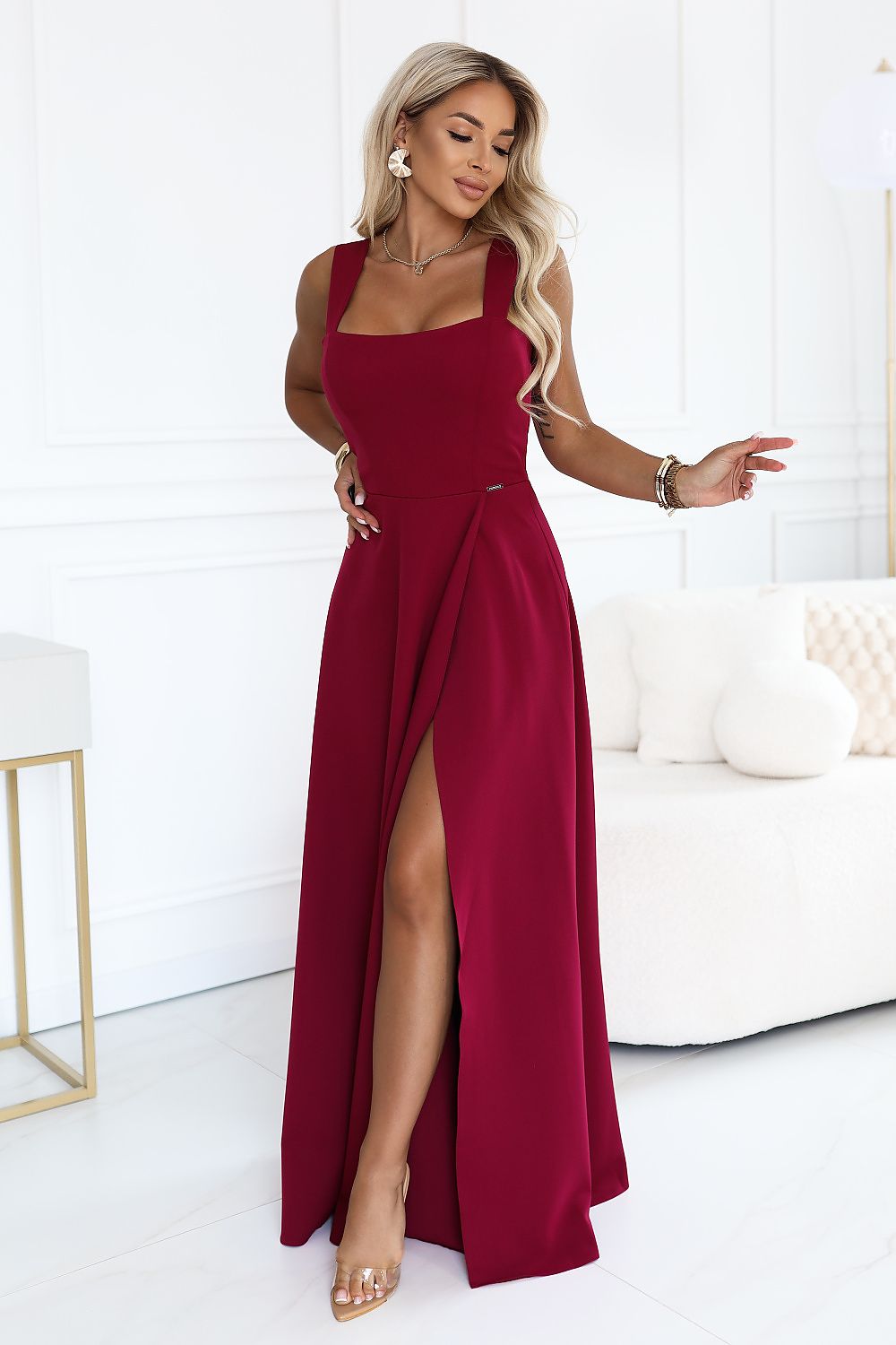 Sukienka Model Aurelia 633-6 316281 Bordo - Numoco 