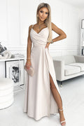  Sukienka Model Chiara 299-6 Beige - Numoco 